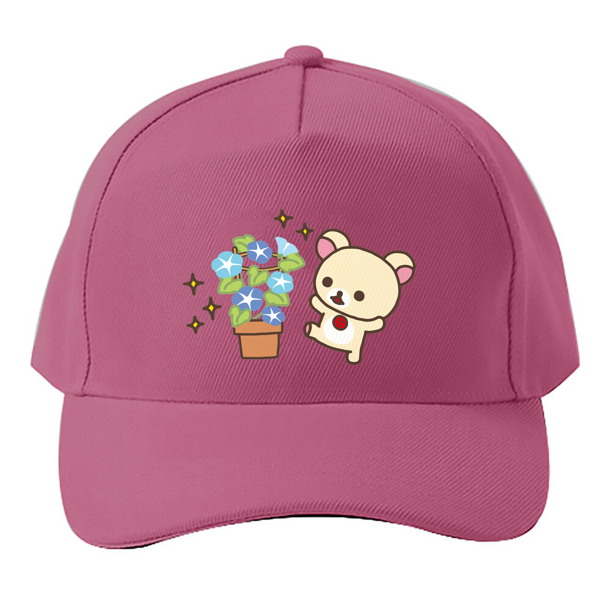 （画像用） リラックマ リラックマ キイロイトリ Rilakkuma Korilakkuma Kiiroitori ベースボールキャップ 綿100％ 男女兼用 帽子 スポーツ